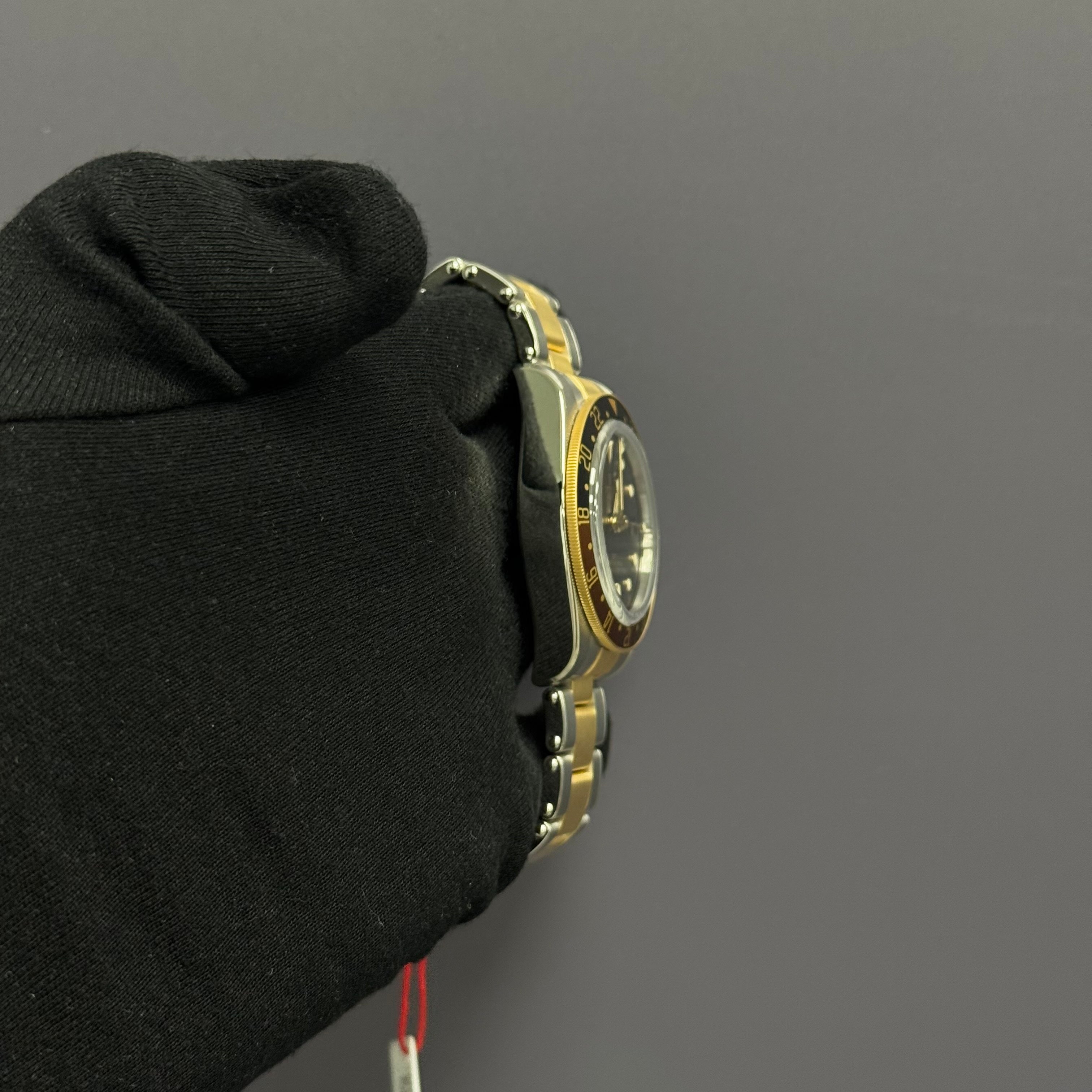 Tudor Black Bay GMT 41mm Yellow Gold Black Dot Dial Watch Ref# 79833MN - Happy Jewelers Fine Jewelry Lifetime Warranty