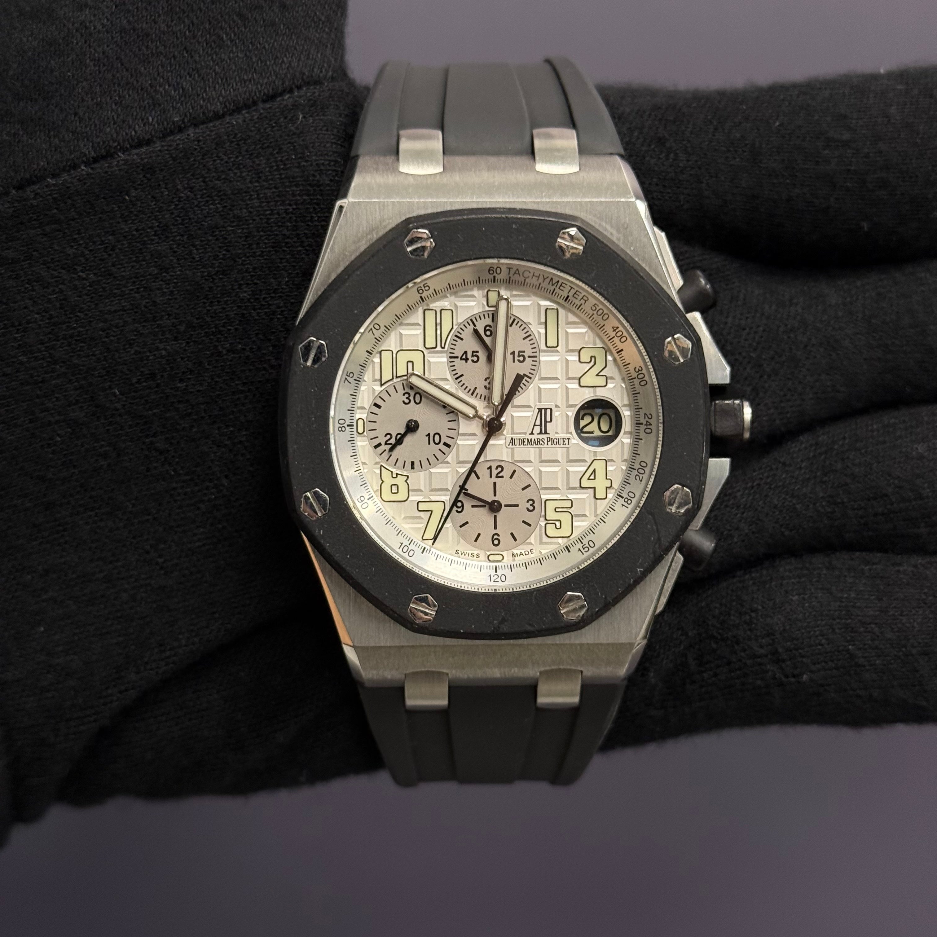 Audemars Piguet Royal Oak 42mm White Dial Watch Ref# 25940SK.OO.D002CA.02 - Happy Jewelers Fine Jewelry Lifetime Warranty