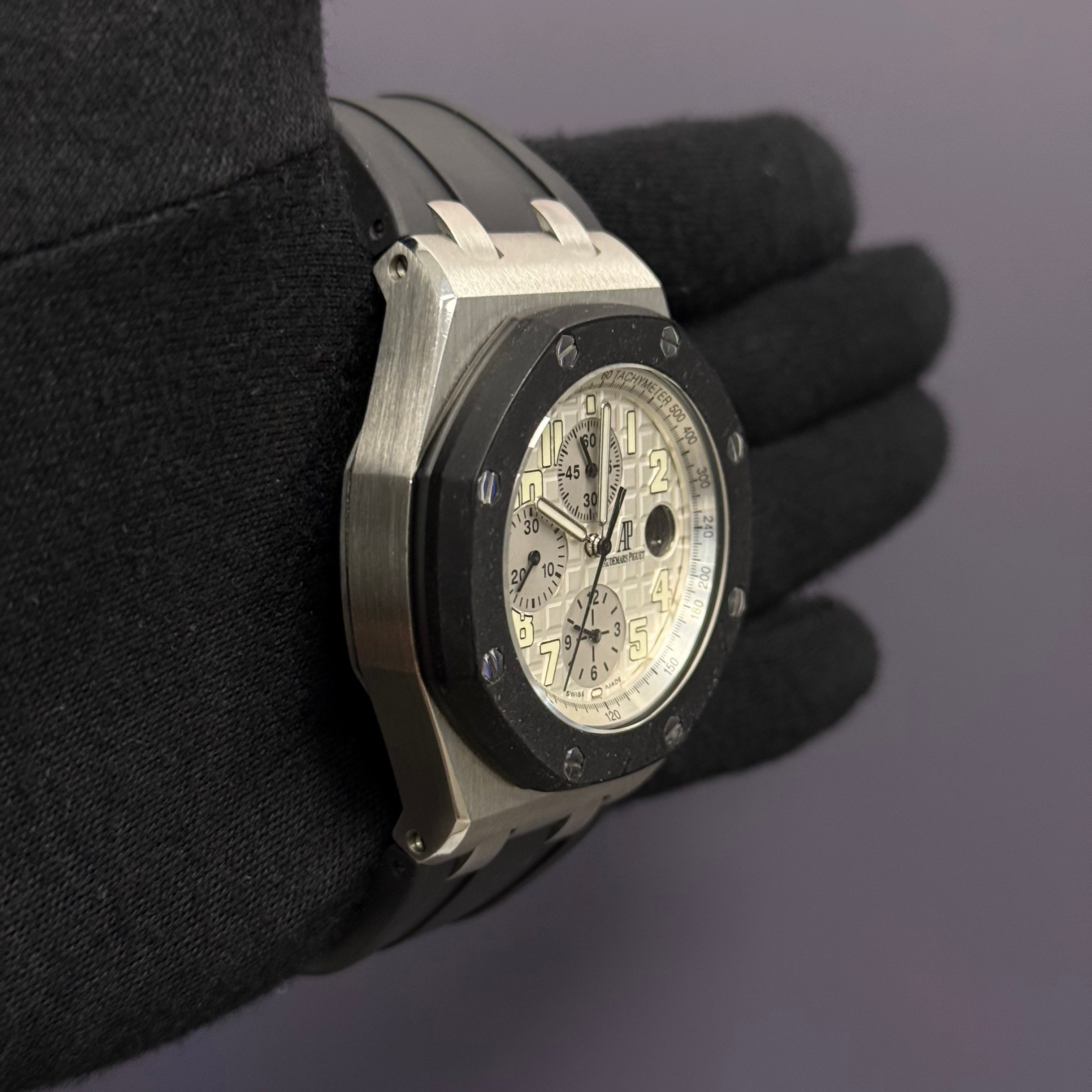 Audemars Piguet Royal Oak 42mm White Dial Watch Ref# 25940SK.OO.D002CA.02 - Happy Jewelers Fine Jewelry Lifetime Warranty