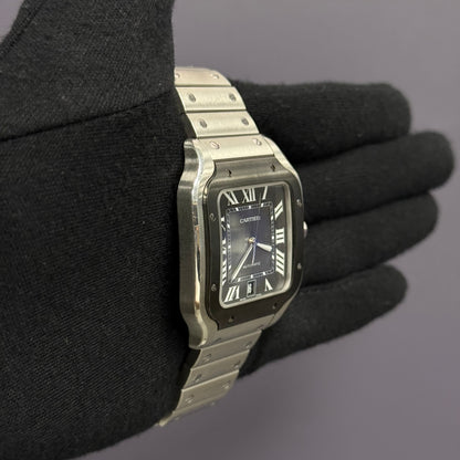 Cartier Santos 40mm Grey Dial Watch Ref# WSSA0037 - Happy Jewelers Fine Jewelry Lifetime Warranty