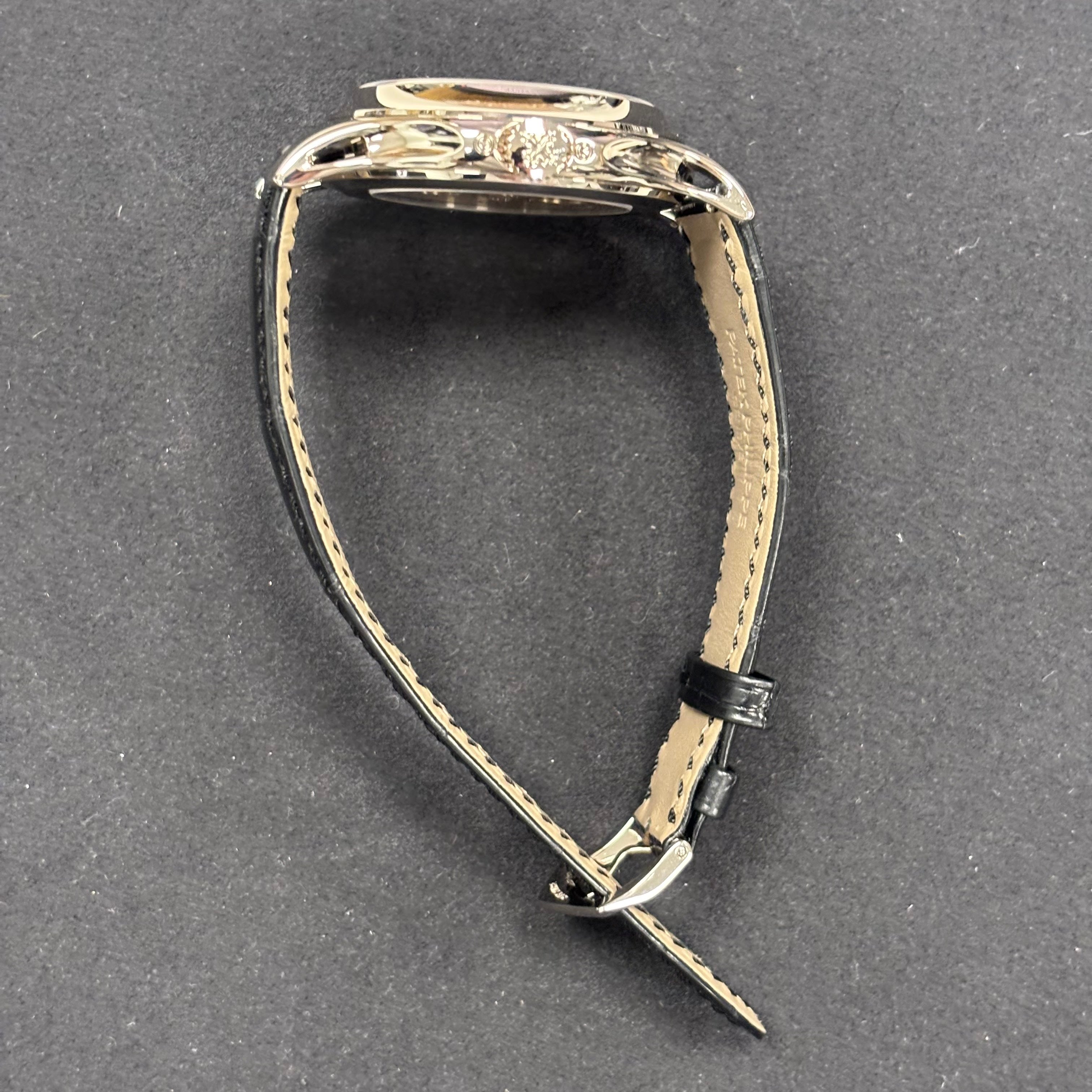 Patek Philippe Annual Calendar 40mm Blue Dial Watch Ref# 5205G-013 - Happy Jewelers Fine Jewelry Lifetime Warranty