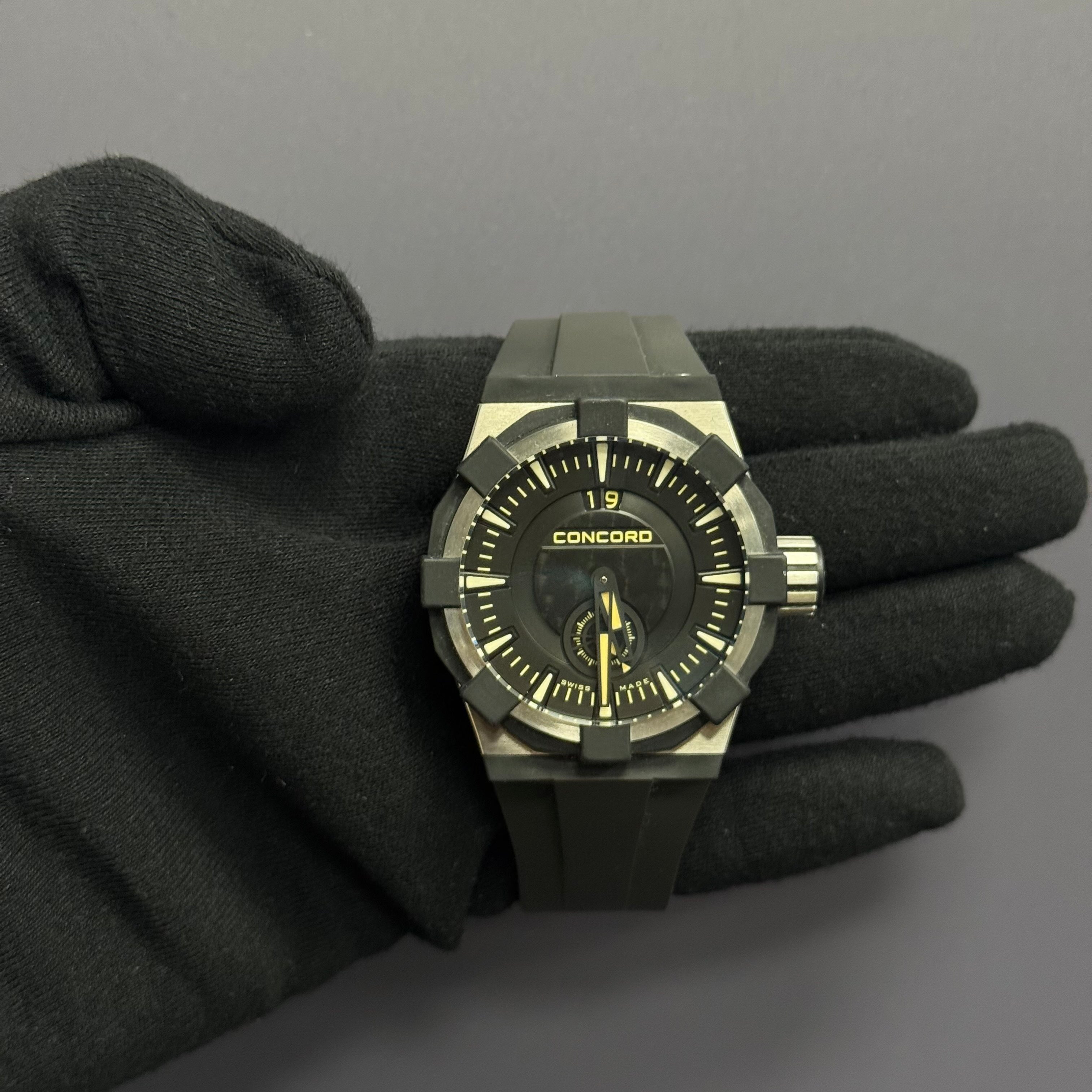 Concord Audace 45mm Black Dial Watch Ref# 01.5.14.1002 - Happy Jewelers Fine Jewelry Lifetime Warranty