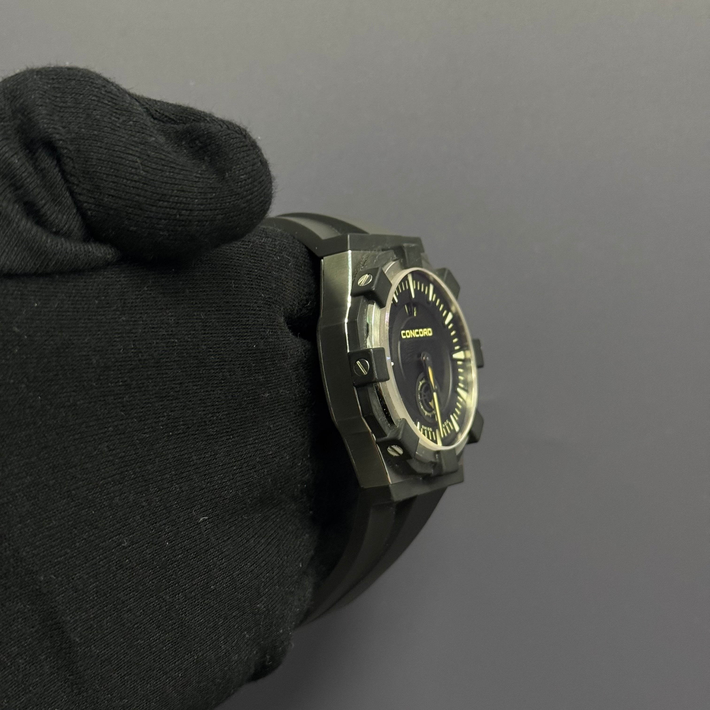 Concord Audace 45mm Black Dial Watch Ref# 01.5.14.1002 - Happy Jewelers Fine Jewelry Lifetime Warranty