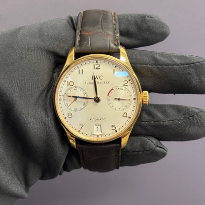 IWC Portuguese 42mm White Dial Watch Ref# IW500101 - Happy Jewelers Fine Jewelry Lifetime Warranty