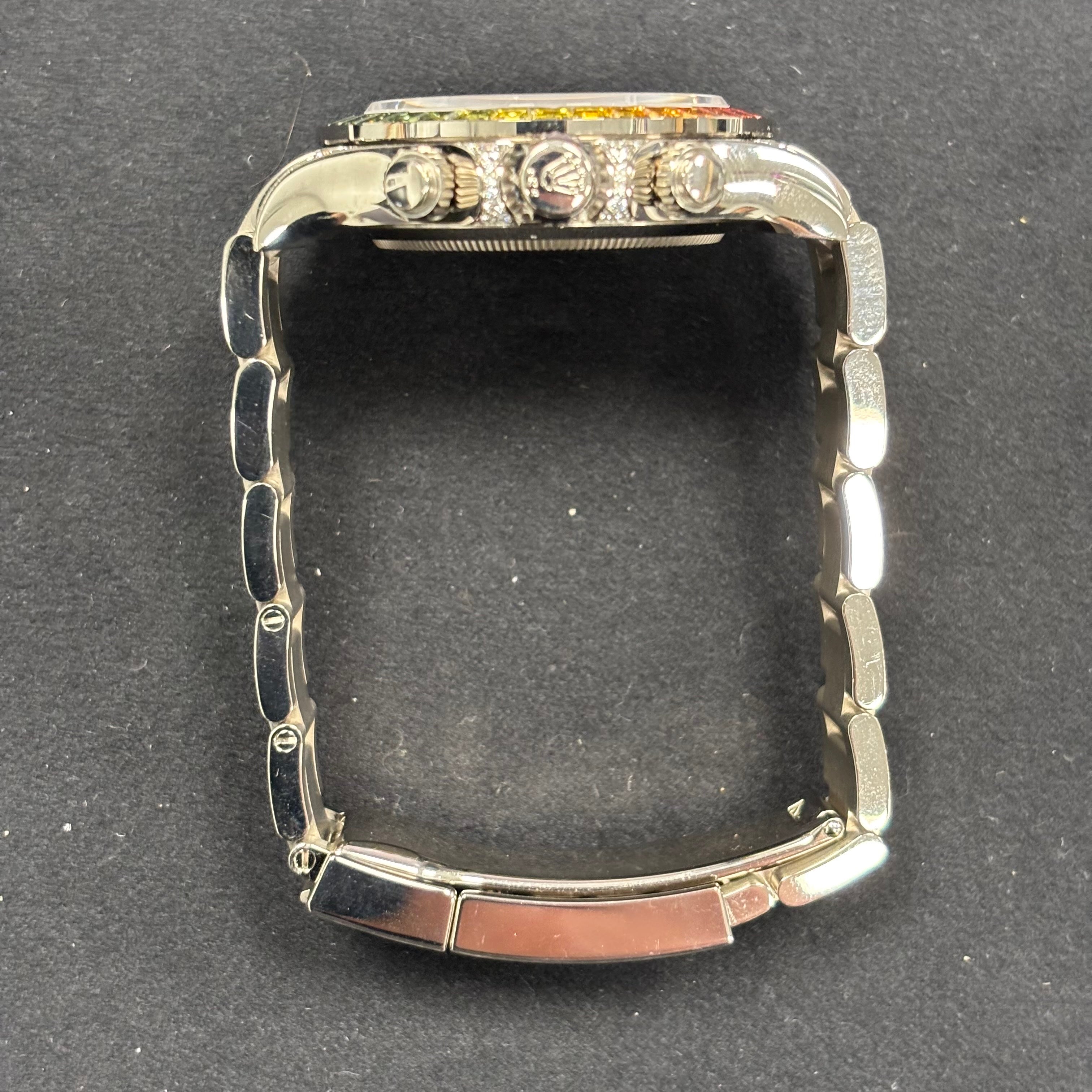 Rolex Daytona 40mm Pave Dial Watch Ref# 116599RBOW - Happy Jewelers Fine Jewelry Lifetime Warranty