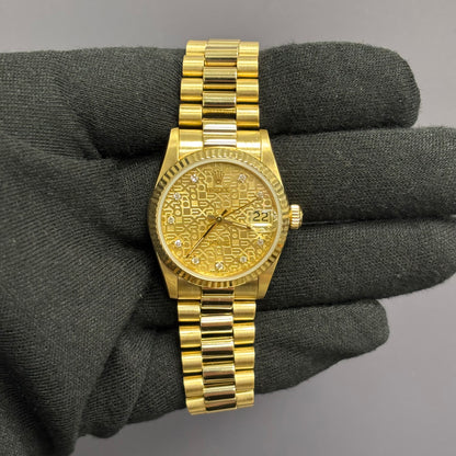 Rolex Datejust 31mm Champagne Dial Watch Ref# 68278 - Happy Jewelers Fine Jewelry Lifetime Warranty