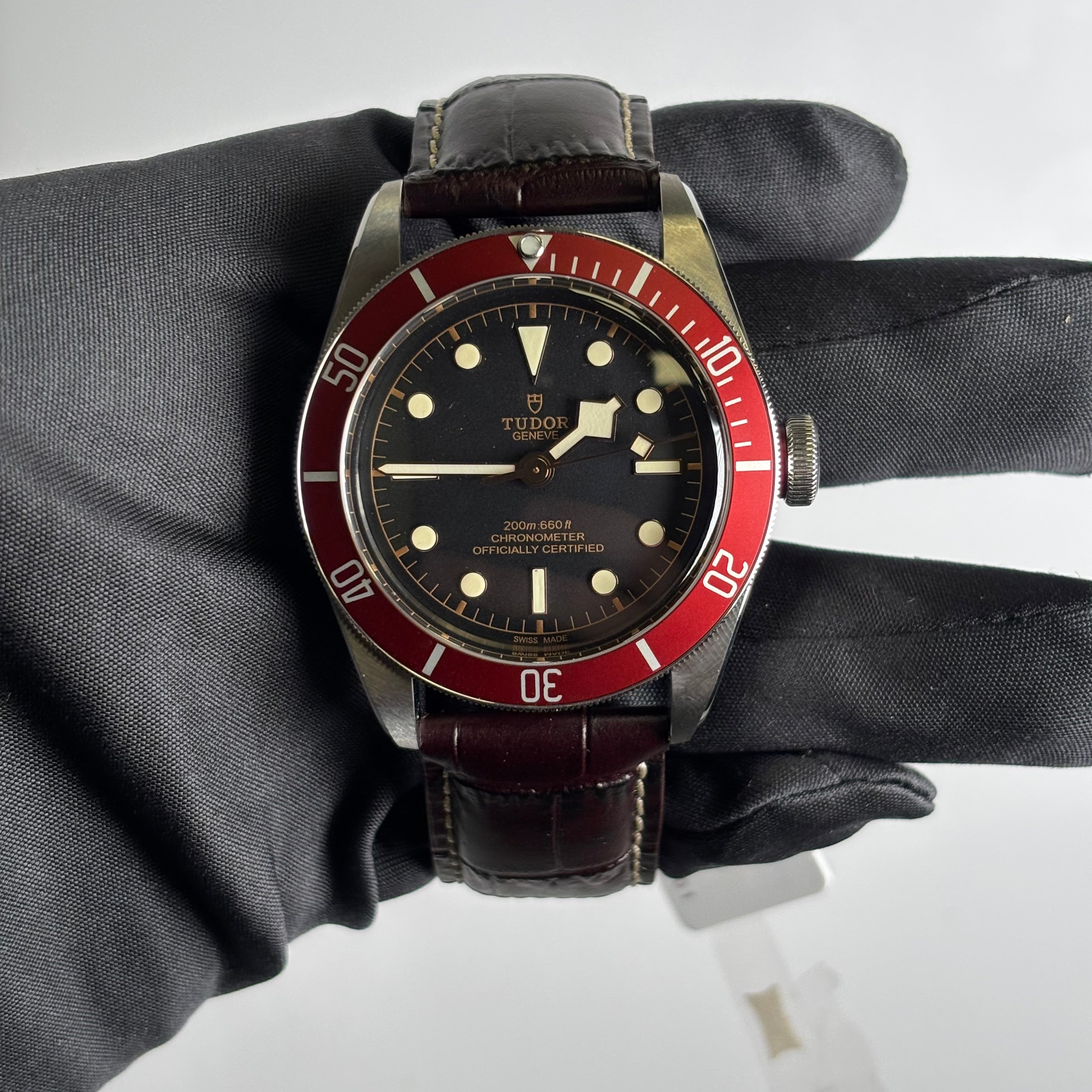 Tudor Black Bay 41mm Black Dial Watch Ref# 79230R - Happy Jewelers Fine Jewelry Lifetime Warranty