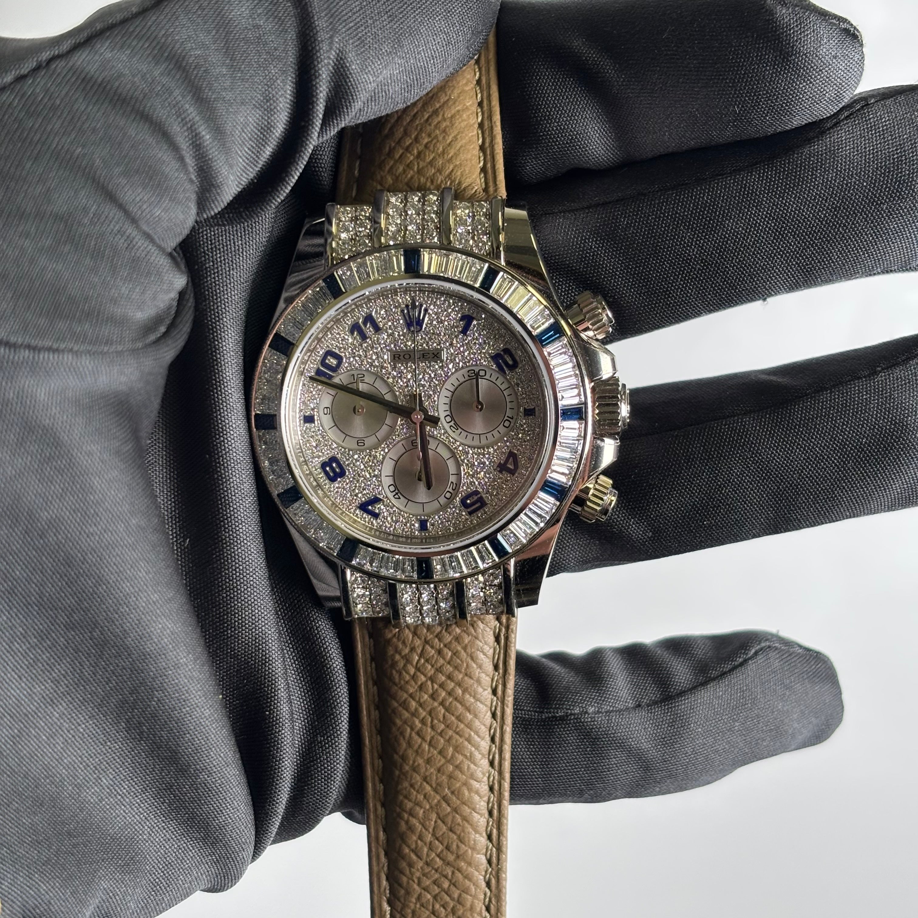 Rolex Daytona 40mm Pave Dial Watch Ref# 116599SA - Happy Jewelers Fine Jewelry Lifetime Warranty