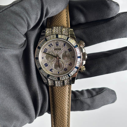 Rolex Daytona 40mm Pave Dial Watch Ref# 116599SA - Happy Jewelers Fine Jewelry Lifetime Warranty