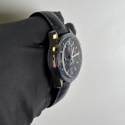 Omega Speedmaster 44.25mm Blue Dial Watch Ref# 304.33.44.52.03.001 - Happy Jewelers Fine Jewelry Lifetime Warranty