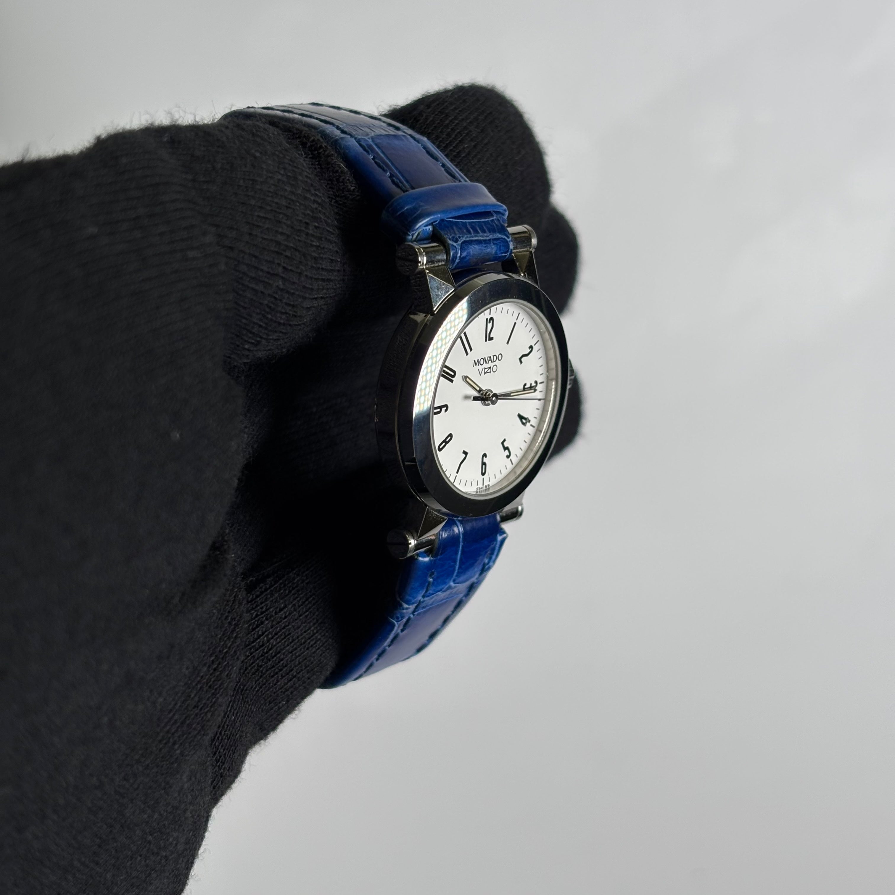 Movado Vizio 25.5mm White Dial Watch Ref# 83 E1 848 - Happy Jewelers Fine Jewelry Lifetime Warranty