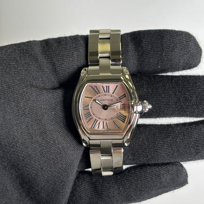 Cartier Roadster 31mm Pink Dial Watch Ref# W62017V3 - Happy Jewelers Fine Jewelry Lifetime Warranty