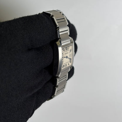 Cartier Tank 25mm White Dial Watch Ref# W51011Q3 - Happy Jewelers Fine Jewelry Lifetime Warranty