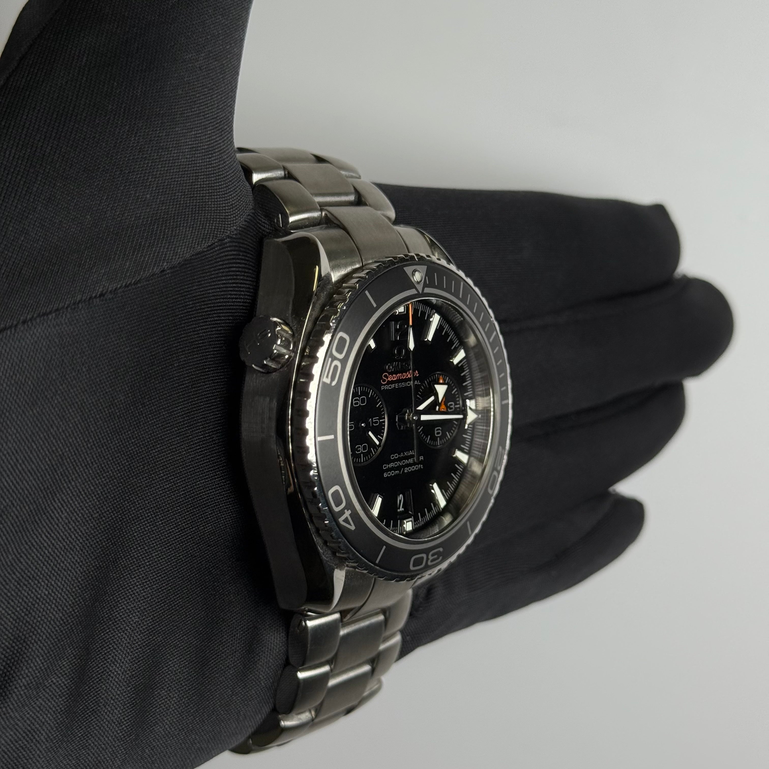 Omega Seamaster 45.5mm Black Dial Watch Ref# 232.30.46.51.01.001 - Happy Jewelers Fine Jewelry Lifetime Warranty