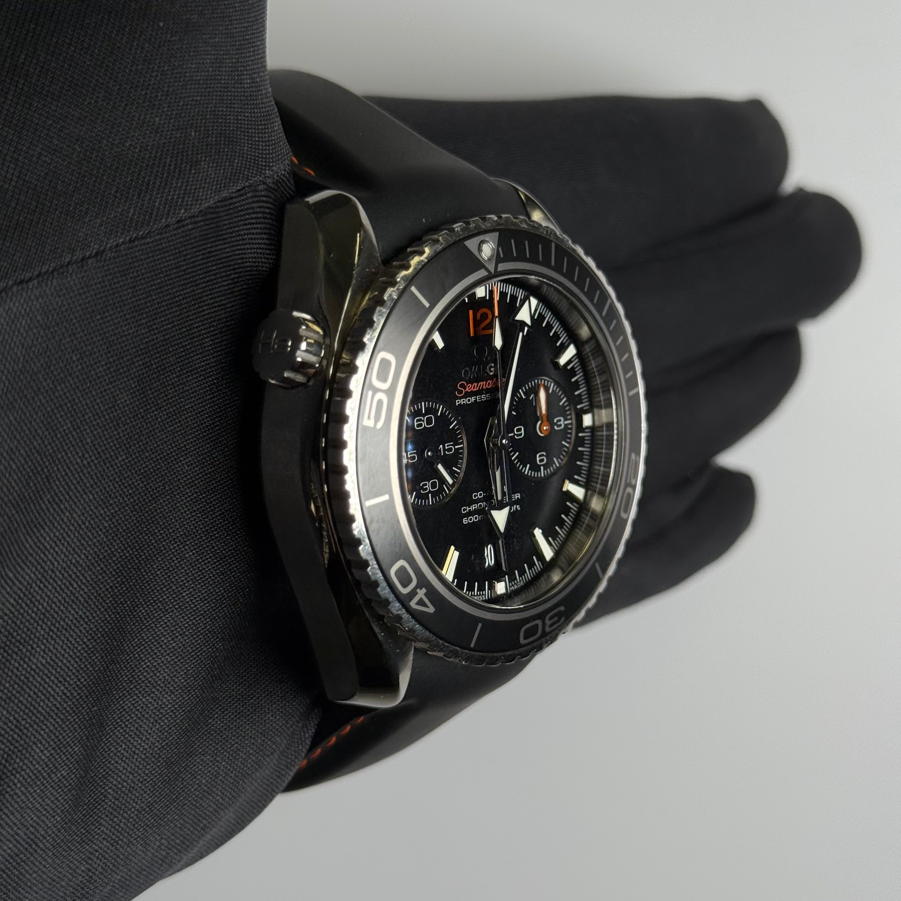 Omega Seamaster 45.5mm Black Dial Watch Ref# 232.32.46.51.01.003 - Happy Jewelers Fine Jewelry Lifetime Warranty