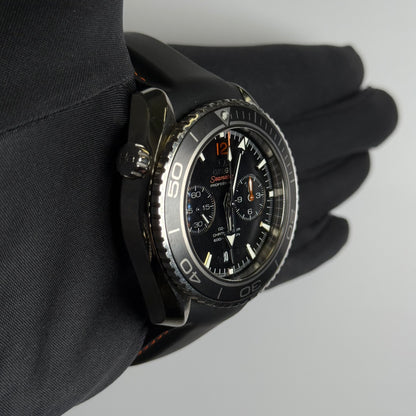 Omega Seamaster 45.5mm Black Dial Watch Ref# 232.32.46.51.01.003 - Happy Jewelers Fine Jewelry Lifetime Warranty