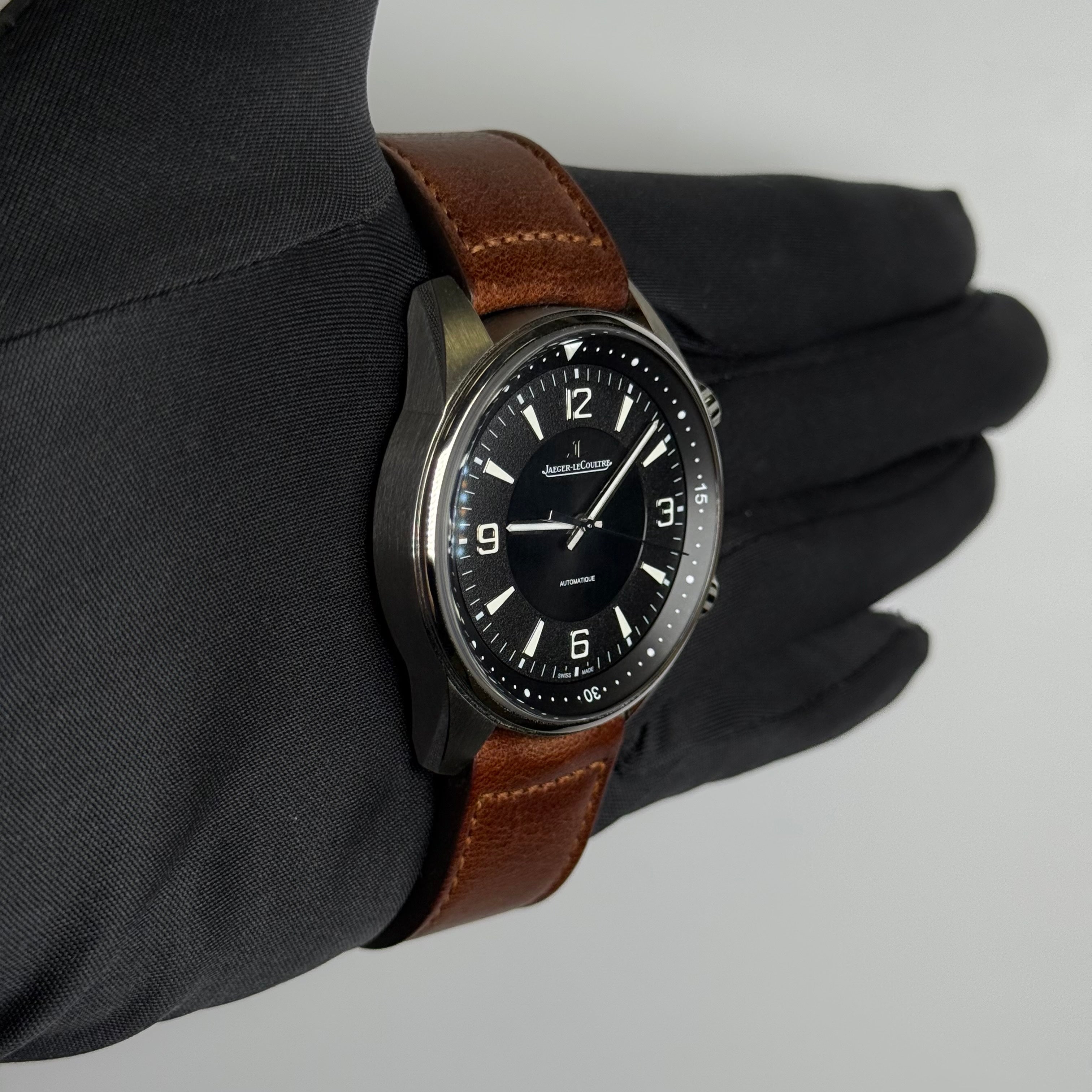 Jaeger-LeCoultre Polaris 41mm Black Dial Watch Ref# Q9008471 - Happy Jewelers Fine Jewelry Lifetime Warranty