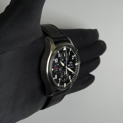 IWC Pilots 43mm Black Dial Watch Ref# IW377709 - Happy Jewelers Fine Jewelry Lifetime Warranty
