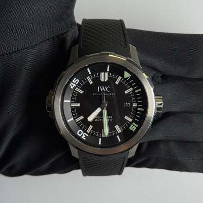 IWC Aquatimer 42mm Black Dial Watch Ref# IW328802 - Happy Jewelers Fine Jewelry Lifetime Warranty
