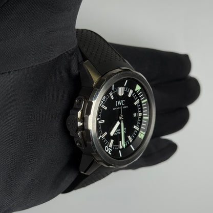 IWC Aquatimer 42mm Black Dial Watch Ref# IW328802 - Happy Jewelers Fine Jewelry Lifetime Warranty