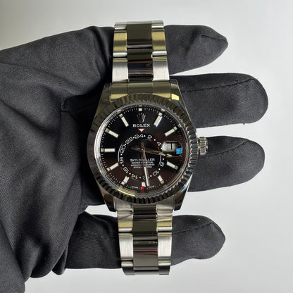 Rolex Sky-Dweller 42mm Black Dial Watch Ref# 326934 - Happy Jewelers Fine Jewelry Lifetime Warranty