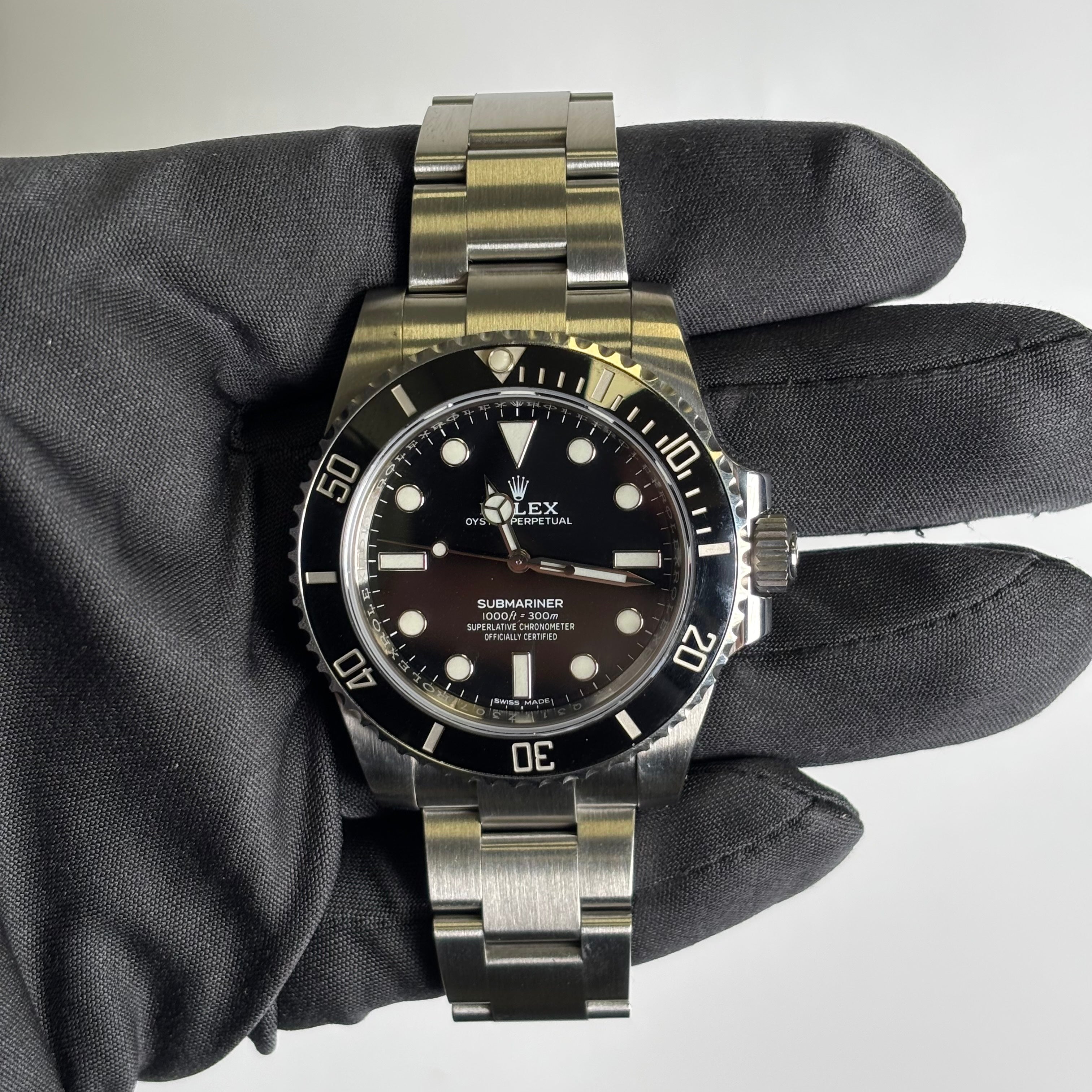 Rolex Submariner 40mm Black Dial Watch Ref# 114060 - Happy Jewelers Fine Jewelry Lifetime Warranty