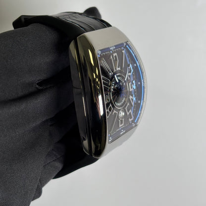 Franck Muller Vanguard 45mm Stainless Steel Watch Ref# V 45 SC DT - Happy Jewelers Fine Jewelry Lifetime Warranty