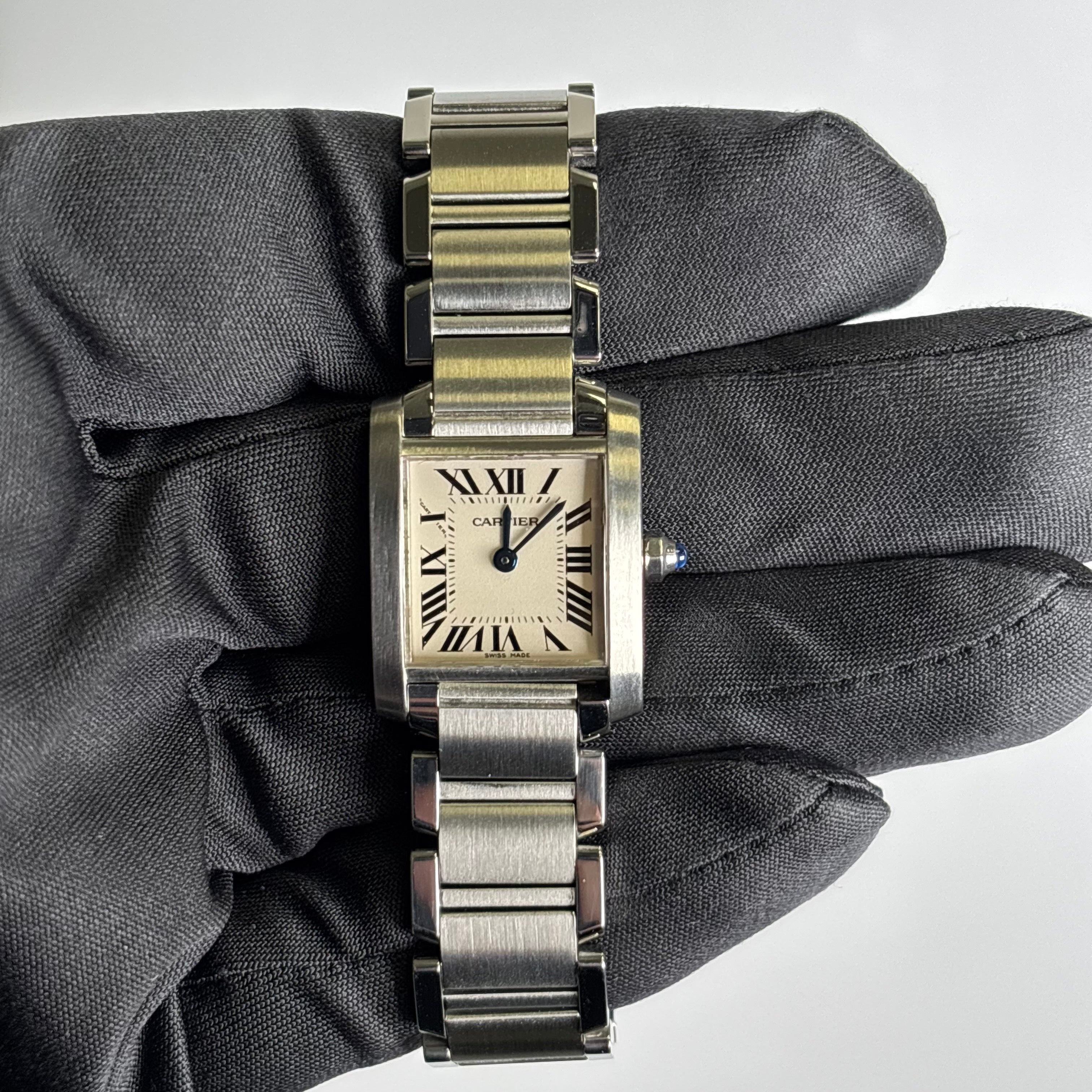 Cartier Tank 20mm Ivory Dial Watch Ref# W51008Q3 - Happy Jewelers Fine Jewelry Lifetime Warranty