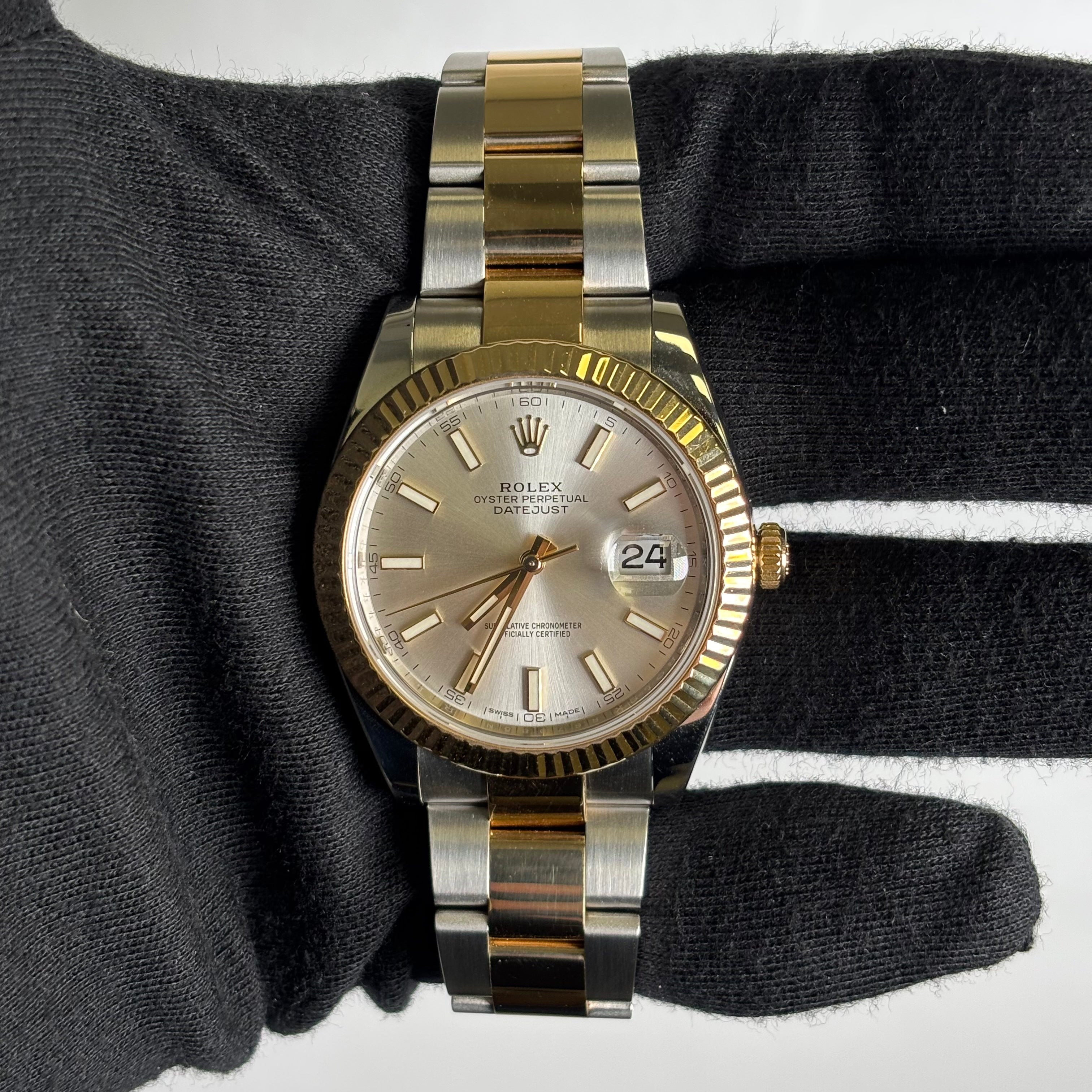 Rolex Datejust 41mm Silver Dial Watch Ref# 126333 - Happy Jewelers Fine Jewelry Lifetime Warranty