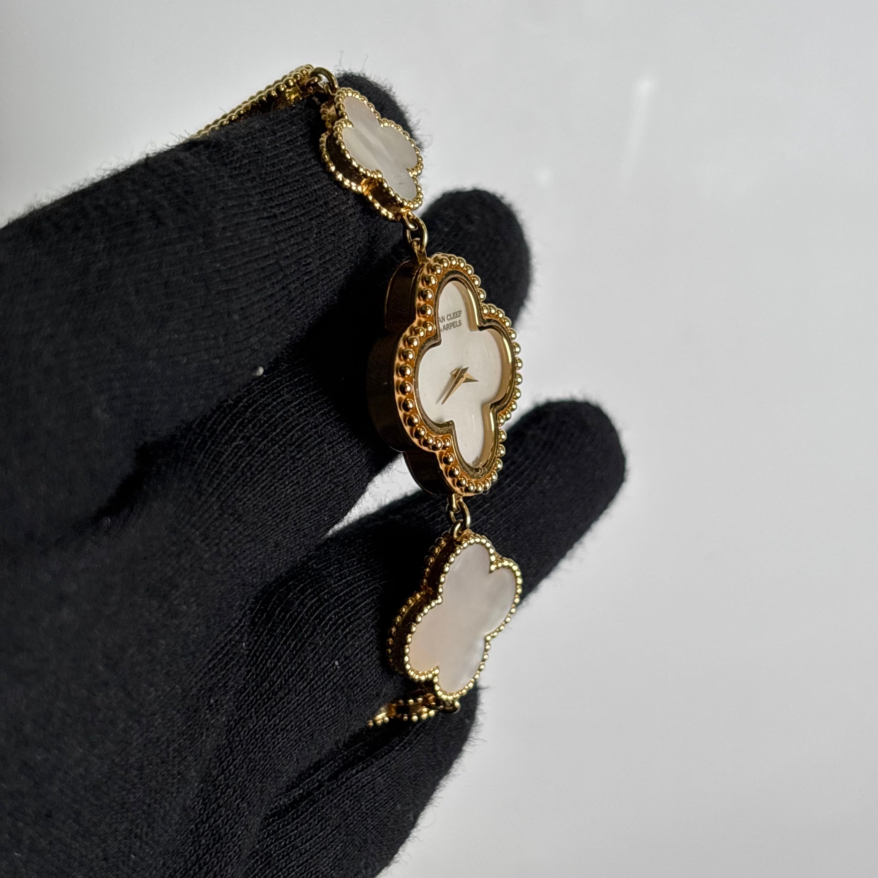 Van Cleef & Arpels Alhambra 26mm MOP Dial Watch Ref# HH46130 - Happy Jewelers Fine Jewelry Lifetime Warranty