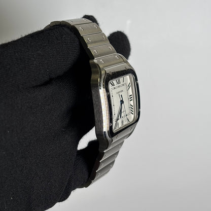 Cartier Santos 40mm White Dial Watch Ref# WSSA0009 - Happy Jewelers Fine Jewelry Lifetime Warranty