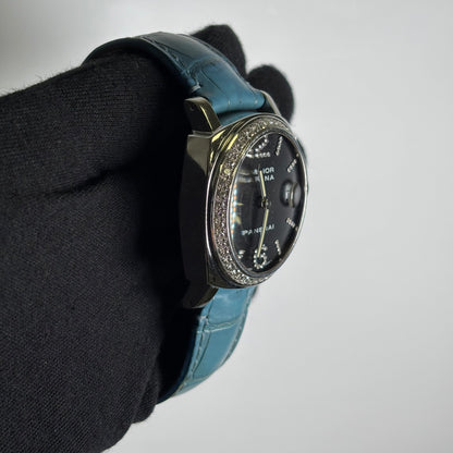 Panerai Luminor 40mm Black Dial Watch Ref# PAM00129 - Happy Jewelers Fine Jewelry Lifetime Warranty