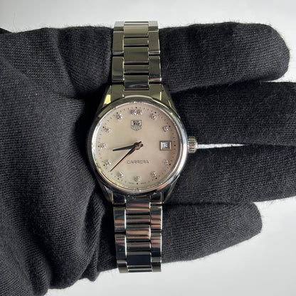 Tag Heuer Carrera 32mm MOP Dial Watch Ref# WAR1314 - Happy Jewelers Fine Jewelry Lifetime Warranty