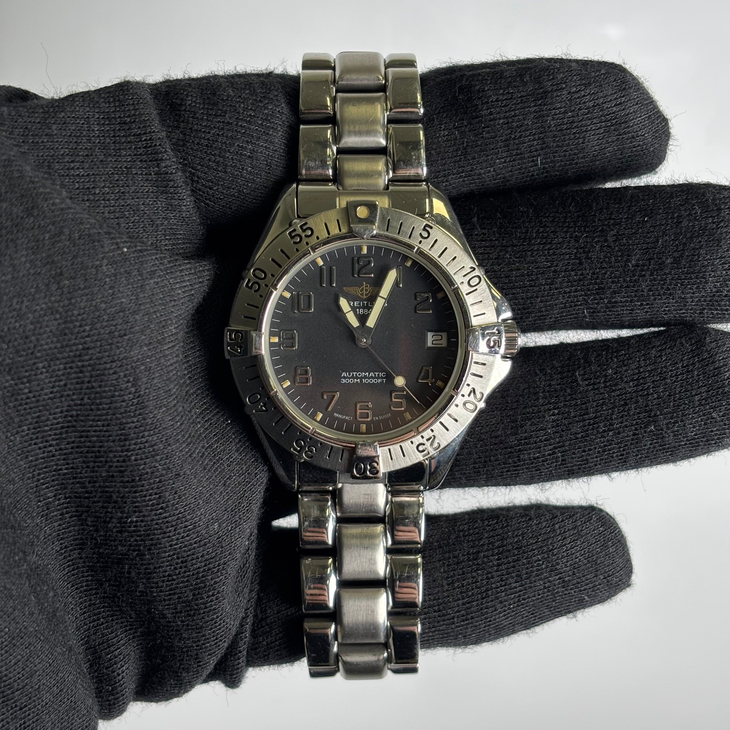 Breitling Colt 37mm Black Dial Watch Ref# A17035 – Happy Jewelers