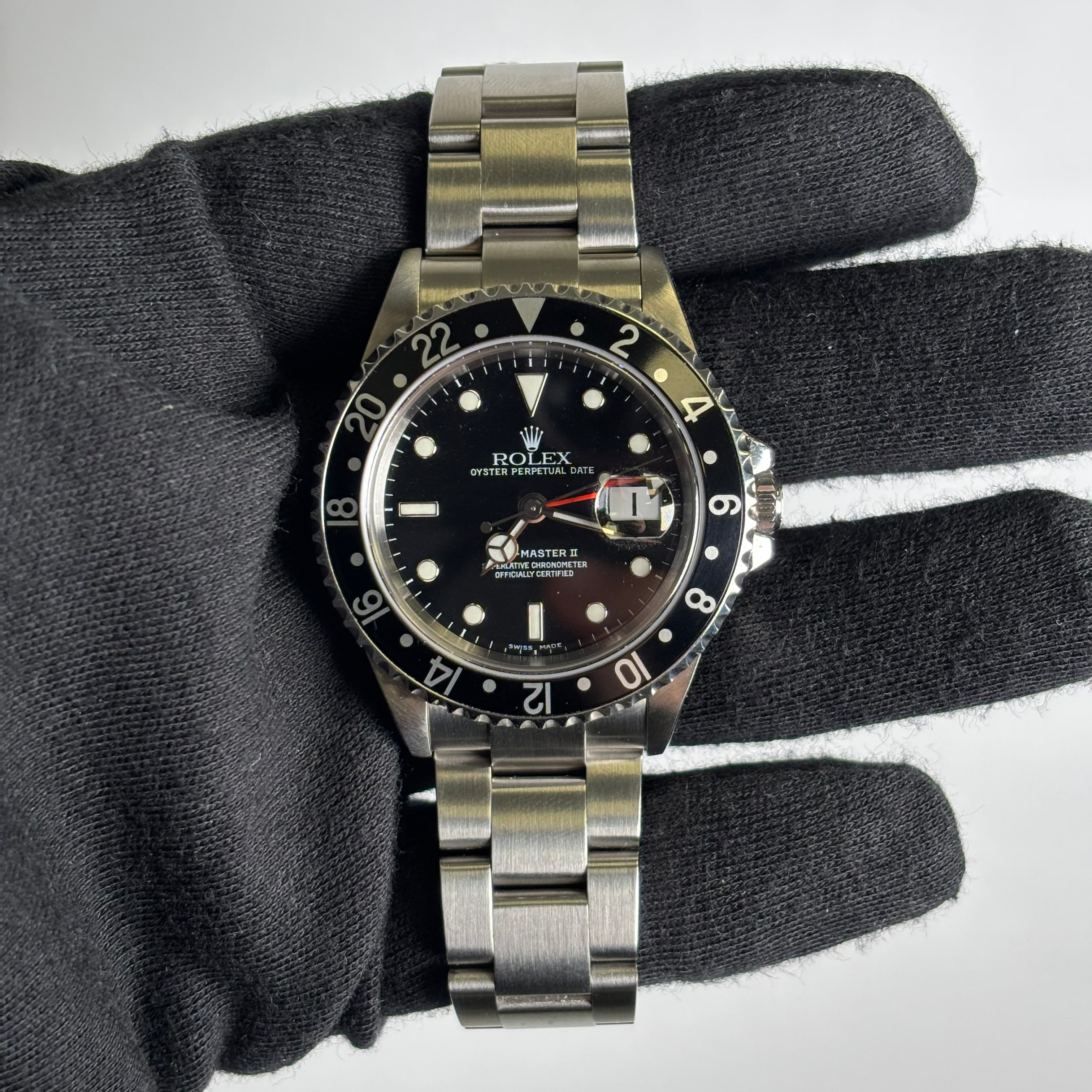 Rolex GMT-Master II 40mm Black Dial Watch Ref# 16710 - Happy Jewelers Fine Jewelry Lifetime Warranty