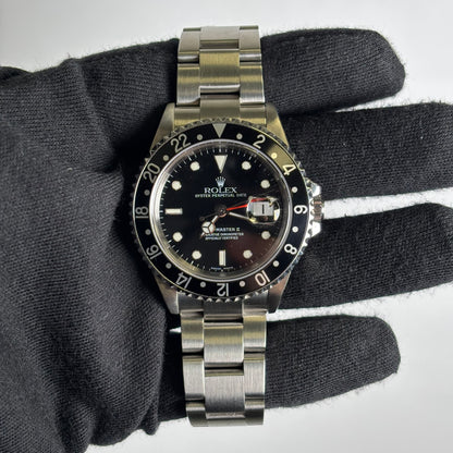 Rolex GMT-Master II 40mm Black Dial Watch Ref# 16710 - Happy Jewelers Fine Jewelry Lifetime Warranty