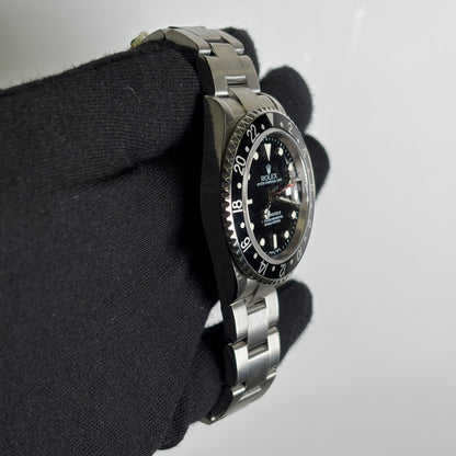 Rolex GMT-Master II 40mm Black Dial Watch Ref# 16710 - Happy Jewelers Fine Jewelry Lifetime Warranty