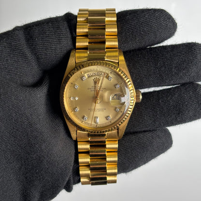 Rolex Day-Date 36mm Champagne Dial Watch Ref# 1803 - Happy Jewelers Fine Jewelry Lifetime Warranty
