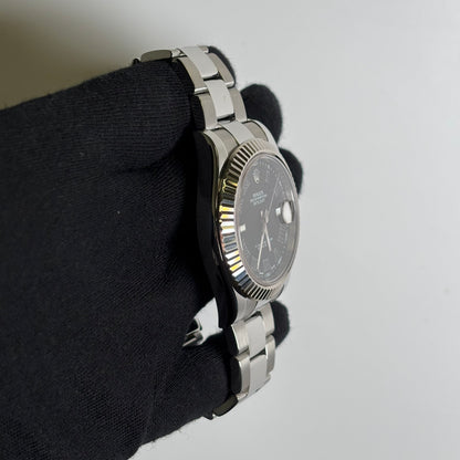 Rolex Datejust 41mm Black Dial Watch Ref# 116334 - Happy Jewelers Fine Jewelry Lifetime Warranty