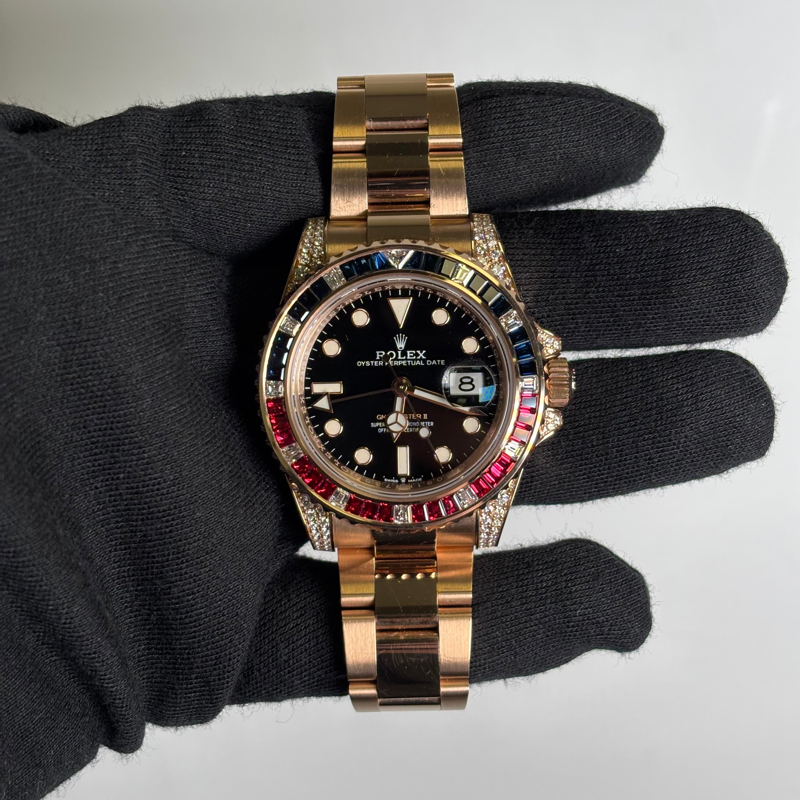 Rolex GMT-Master II 40mm Black Dial Watch Ref# 126755SARU – Happy