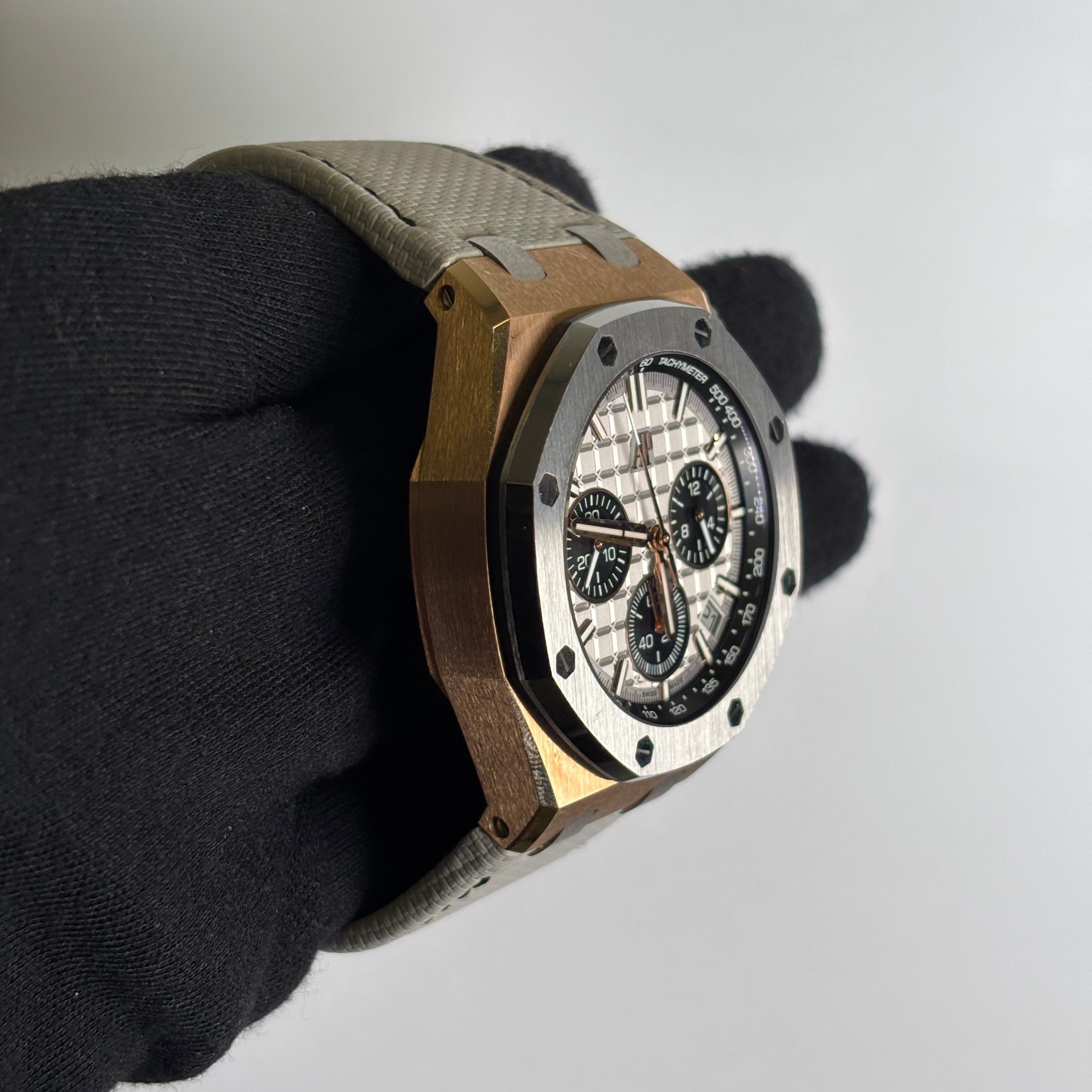 Audemars Piguet Royal Oak 43mm Gray Dial Watch Ref# 26420OI.OO.A015VE.01 - Happy Jewelers Fine Jewelry Lifetime Warranty