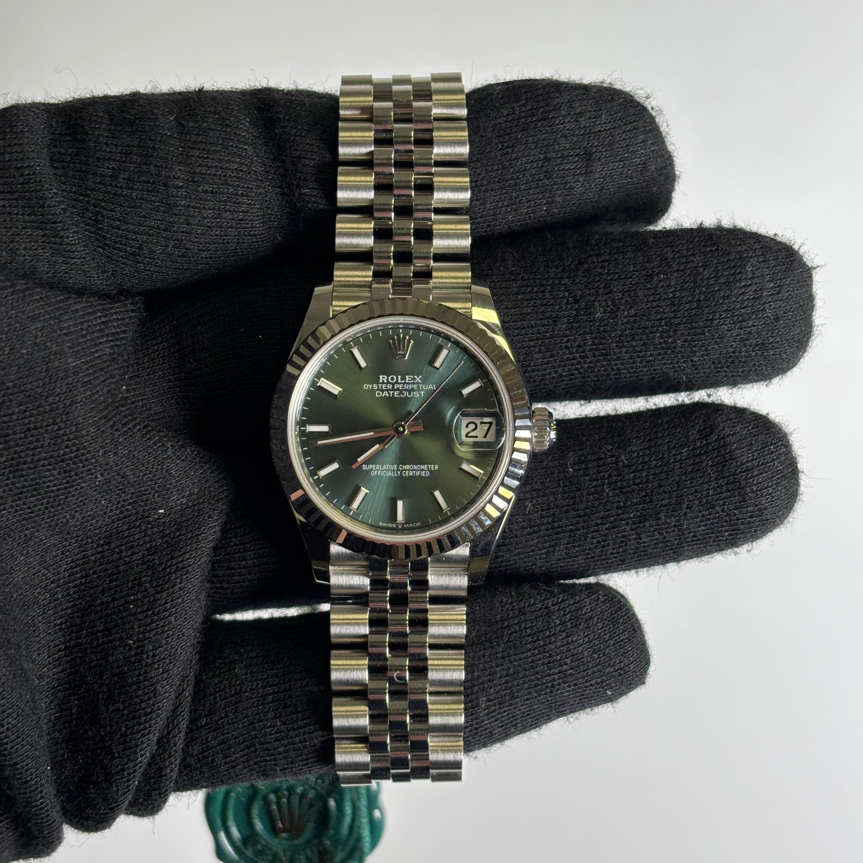 Rolex Datejust 31mm Green Dial Watch Ref# 278274 - Happy Jewelers Fine Jewelry Lifetime Warranty