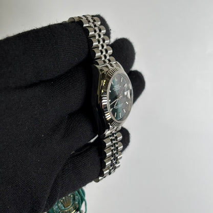 Rolex Datejust 31mm Green Dial Watch Ref# 278274 - Happy Jewelers Fine Jewelry Lifetime Warranty