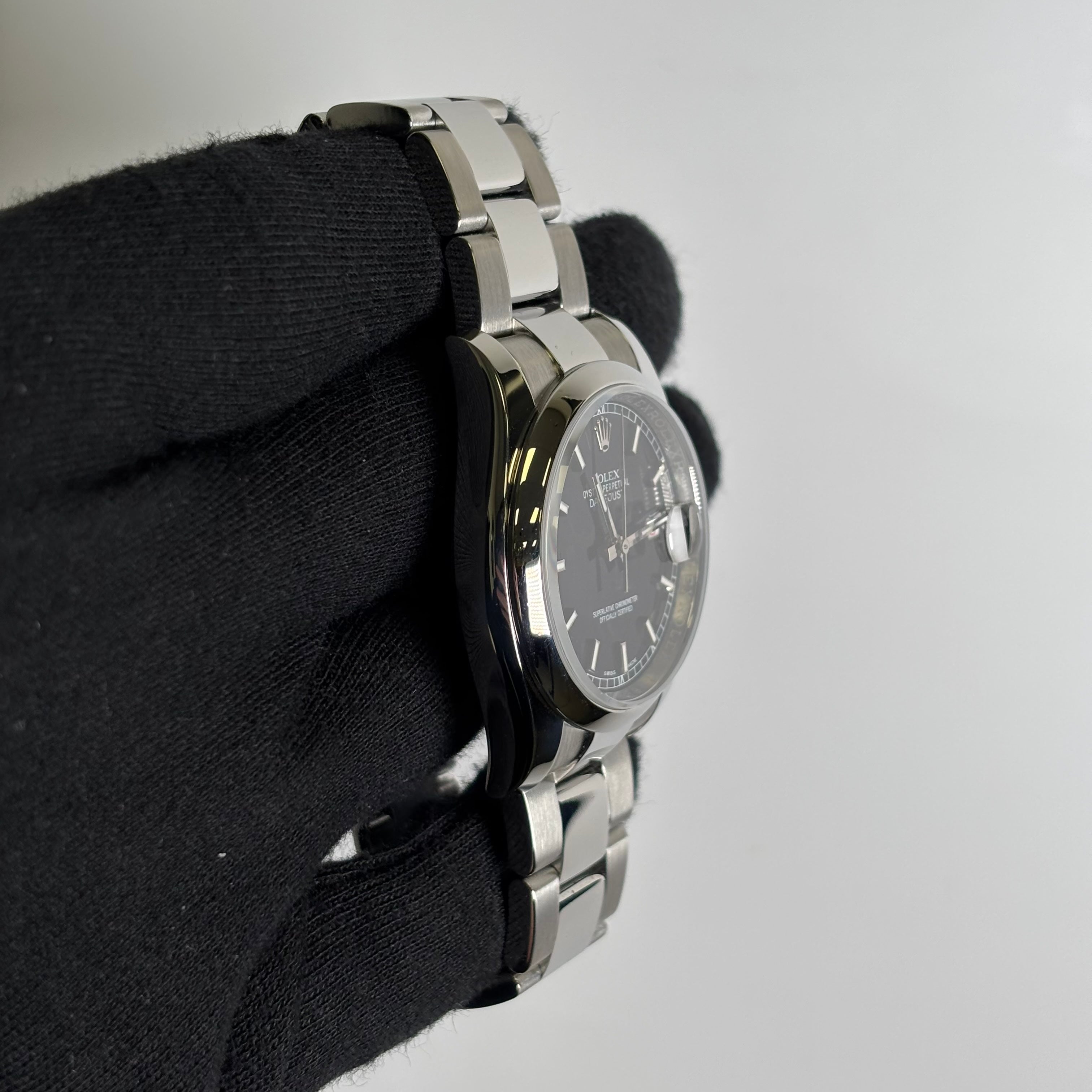 Rolex Datejust 36mm Black Dial Watch Ref# 116200 - Happy Jewelers Fine Jewelry Lifetime Warranty