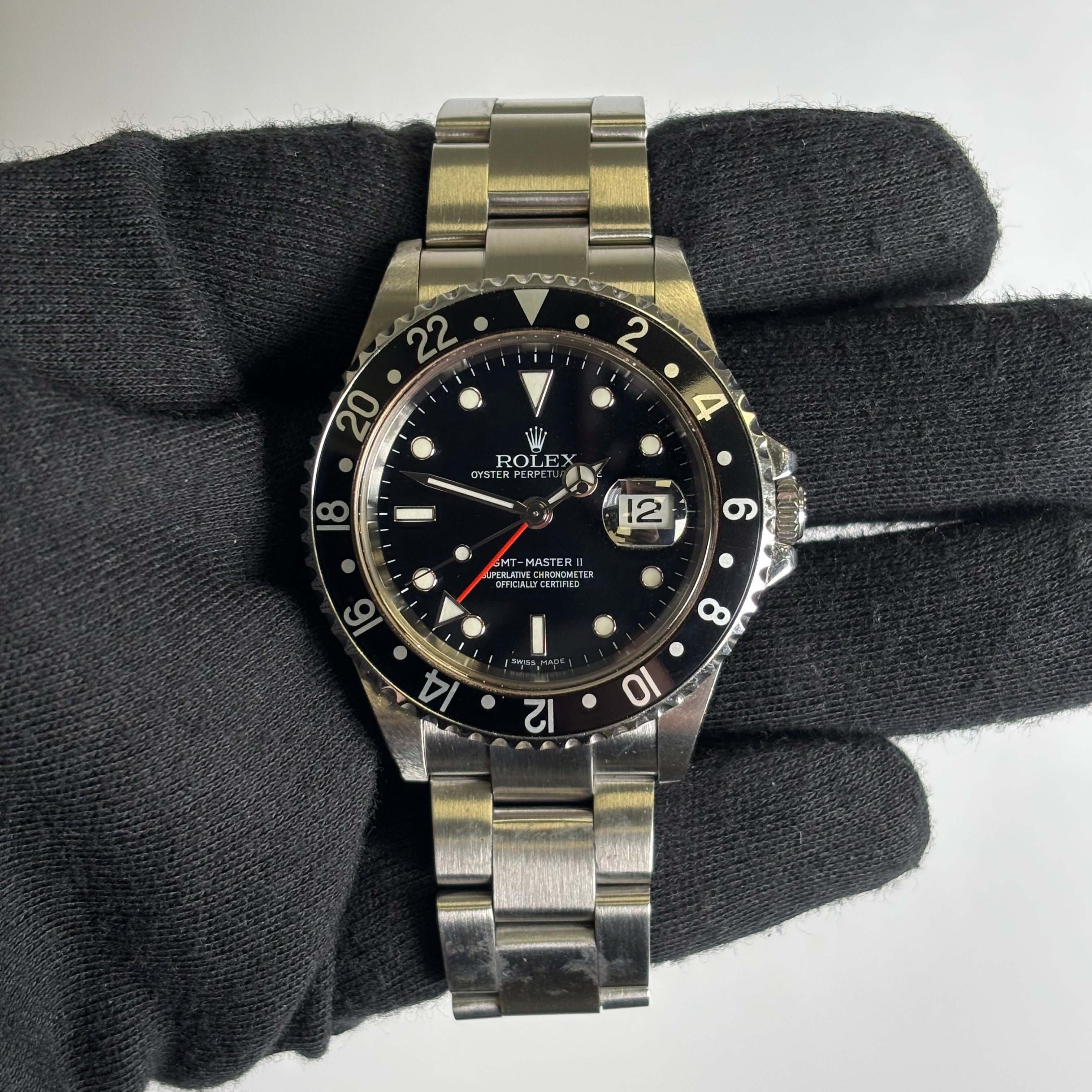 Rolex GMT-Master II 40mm Black Dial Watch Ref# 16710 - Happy Jewelers Fine Jewelry Lifetime Warranty