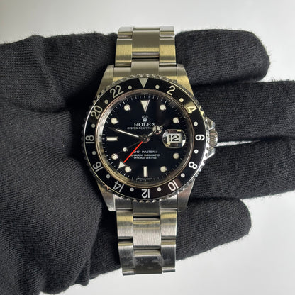 Rolex GMT-Master II 40mm Black Dial Watch Ref# 16710 - Happy Jewelers Fine Jewelry Lifetime Warranty