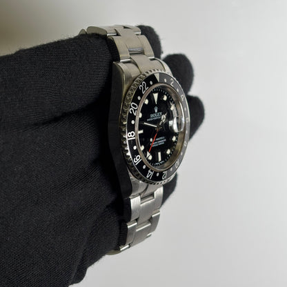 Rolex GMT-Master II 40mm Black Dial Watch Ref# 16710 - Happy Jewelers Fine Jewelry Lifetime Warranty