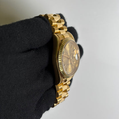 Rolex Datejust 36mm Champagne Dial Watch Ref# 16238 - Happy Jewelers Fine Jewelry Lifetime Warranty