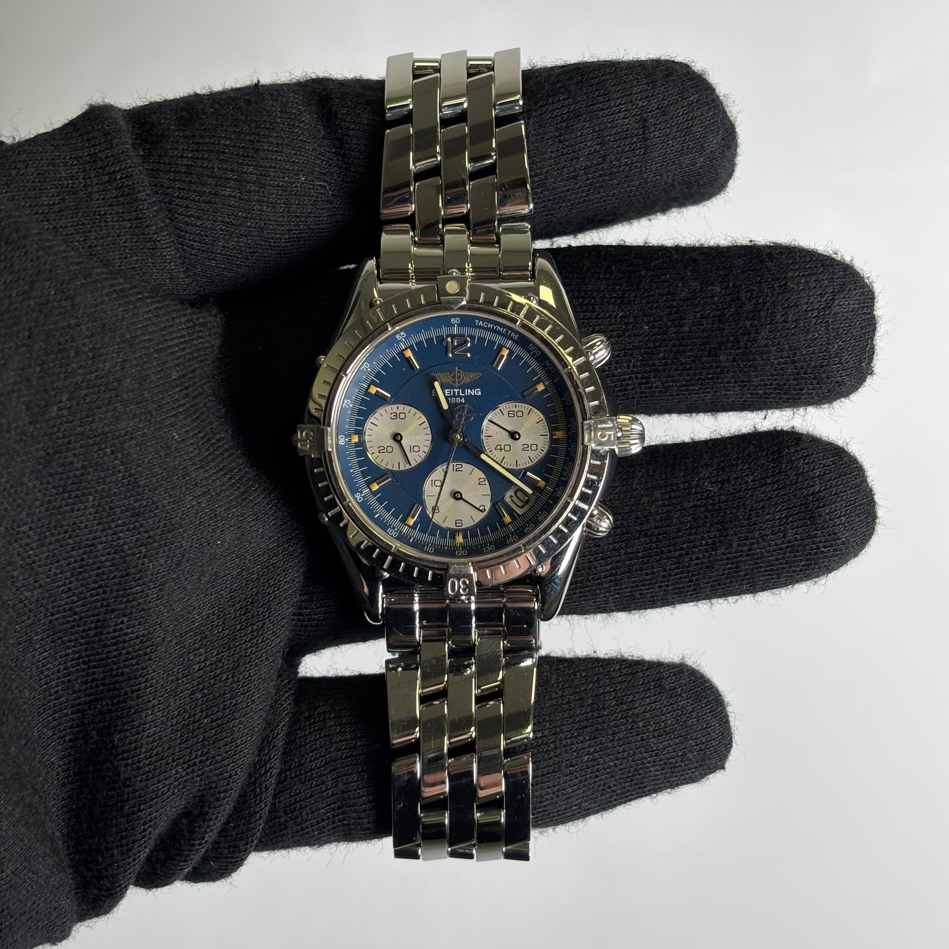 Breitling Cockpit 37mm Blue Dial Watch Ref# A30012 - Happy Jewelers Fine Jewelry Lifetime Warranty