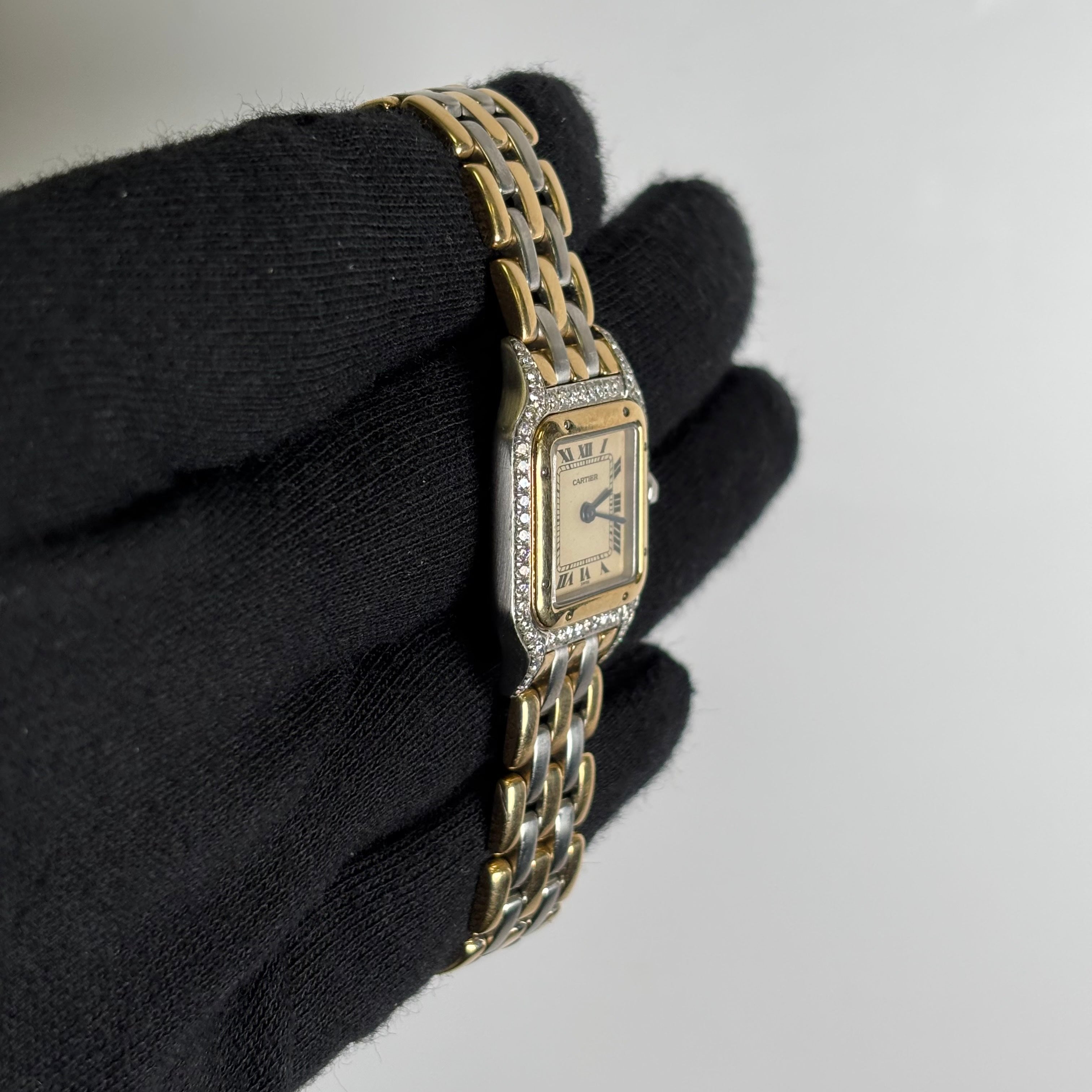 Cartier Panthere 22mm Ivory Roman Dial Watch - Happy Jewelers Fine Jewelry Lifetime Warranty
